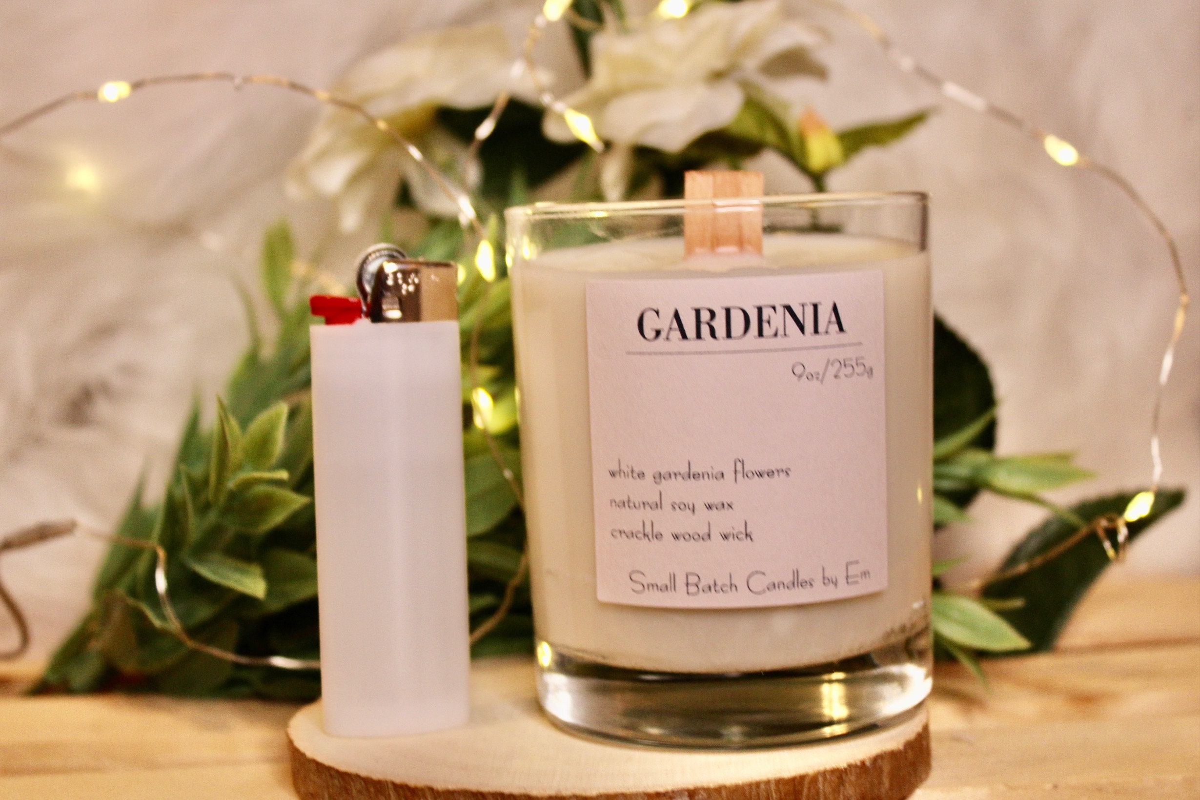 Gardenia Candle Gardenia Soy Candle Woodwick Candle Etsy