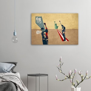 Wood Prints of Tommie Smith and John Carlos at Mexico 68 - Black Power Panther's Salute
