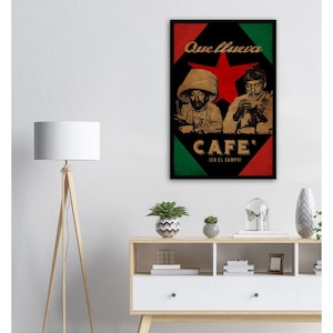 Wood Prints of Mexican revolution coffee