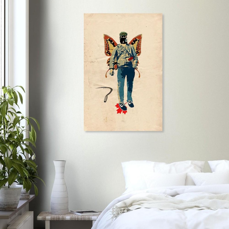 Subcomandante Marcos Zapatista EZLN - Chiapas - Mariposa Monarca - Poster gliclee print image 3
