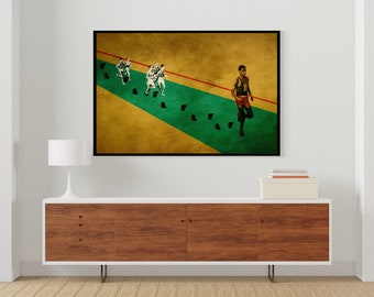 Abebe Bikila Rome 1960 Olympics Barefoot Runner Marathon Poster
