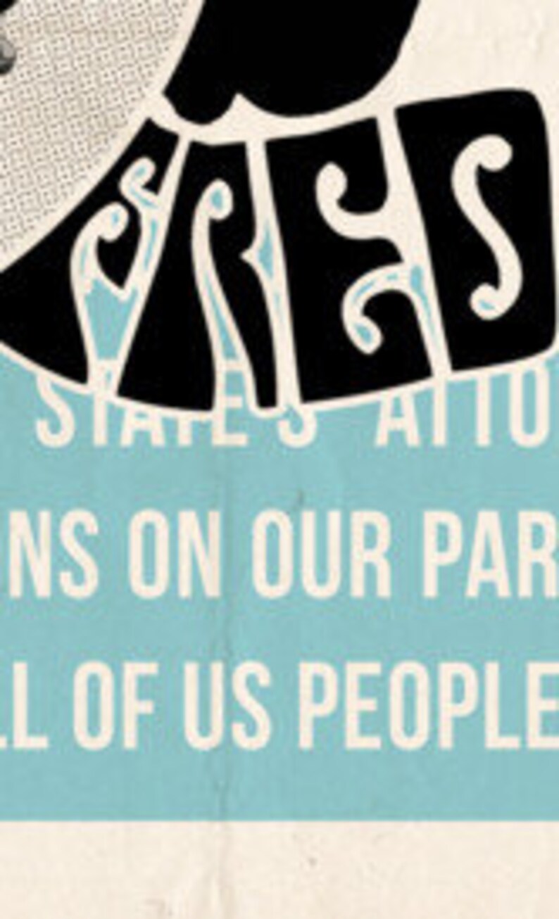 May include: A vintage-style poster with a blue background and white text. The text reads "Free Speech is a Two-Way Street.  It's Not Just for Opinions on Our Part.  It's for All of Us People."