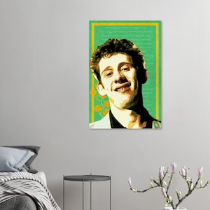Shane McGowan Pogues Pogue Mahone Rock and Roll Paddy Ireland Matte Paper Poster dirty texture background