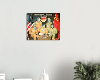 Groucho Marx, Marx Brothers, Karl Marx and Trotsky as Martians / Marxians Classic Matte Paper Poster