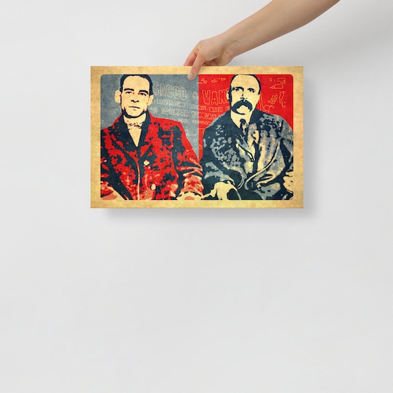Sacco And Vanzetti Italian Anarchists Nick Bart Nicola Etsy