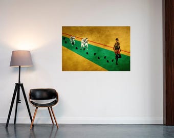 Abebe Bikila Rome 1960 Olympics Barefoot Runner Marathon Poster