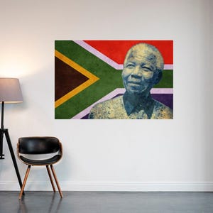 Nelson Mandela - South Africa Flag - Free South Africa - Rugby Invictus