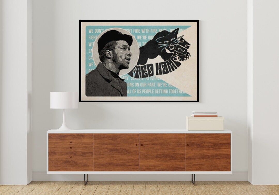 Fred Hampton Black Panther Party For Self Defense Black Messiah Retro