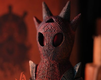 Hand Sculpted Ash Statue from Morrowind: House of Dagoth inspired Lantern