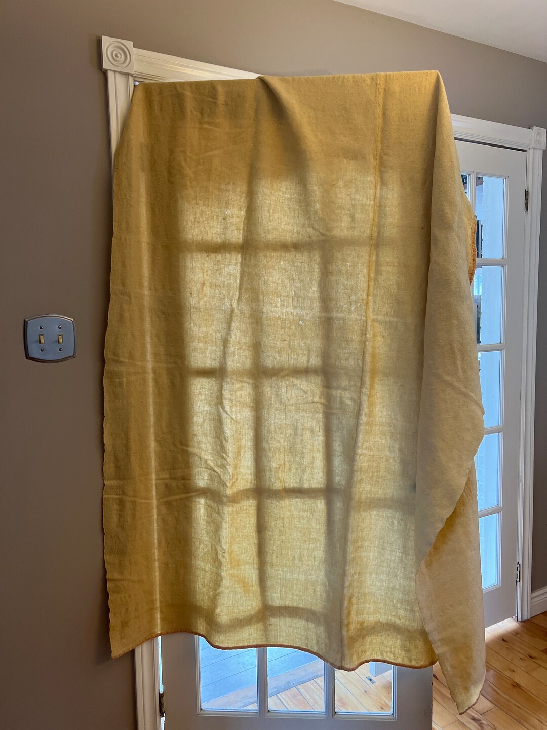 1850s Hand Loomed Wool Blanket From Peivery Rare Etsy