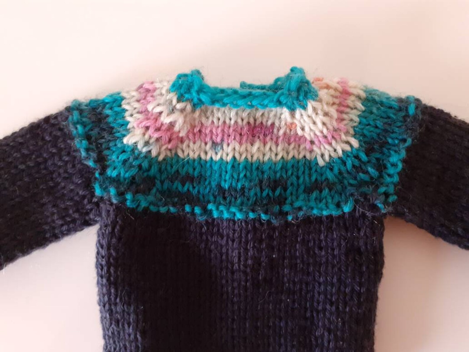 patterned yoke sweater