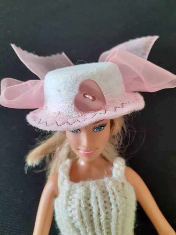 Barbie Hat, Barbie Straw Hat, Barbie Accessory, Barbie Summer,barbie  Collection,barbie Wardrobe,barbie Doll Hat,barbie Fashion,barbie Picnic 