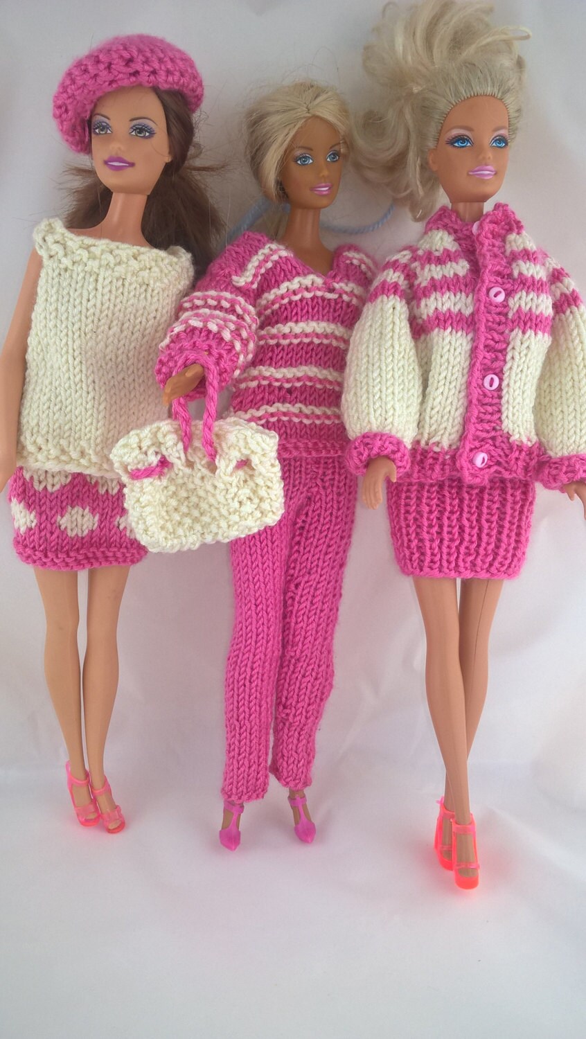 Mix and match outfits and accessories for Barbie. Pink and | Etsy