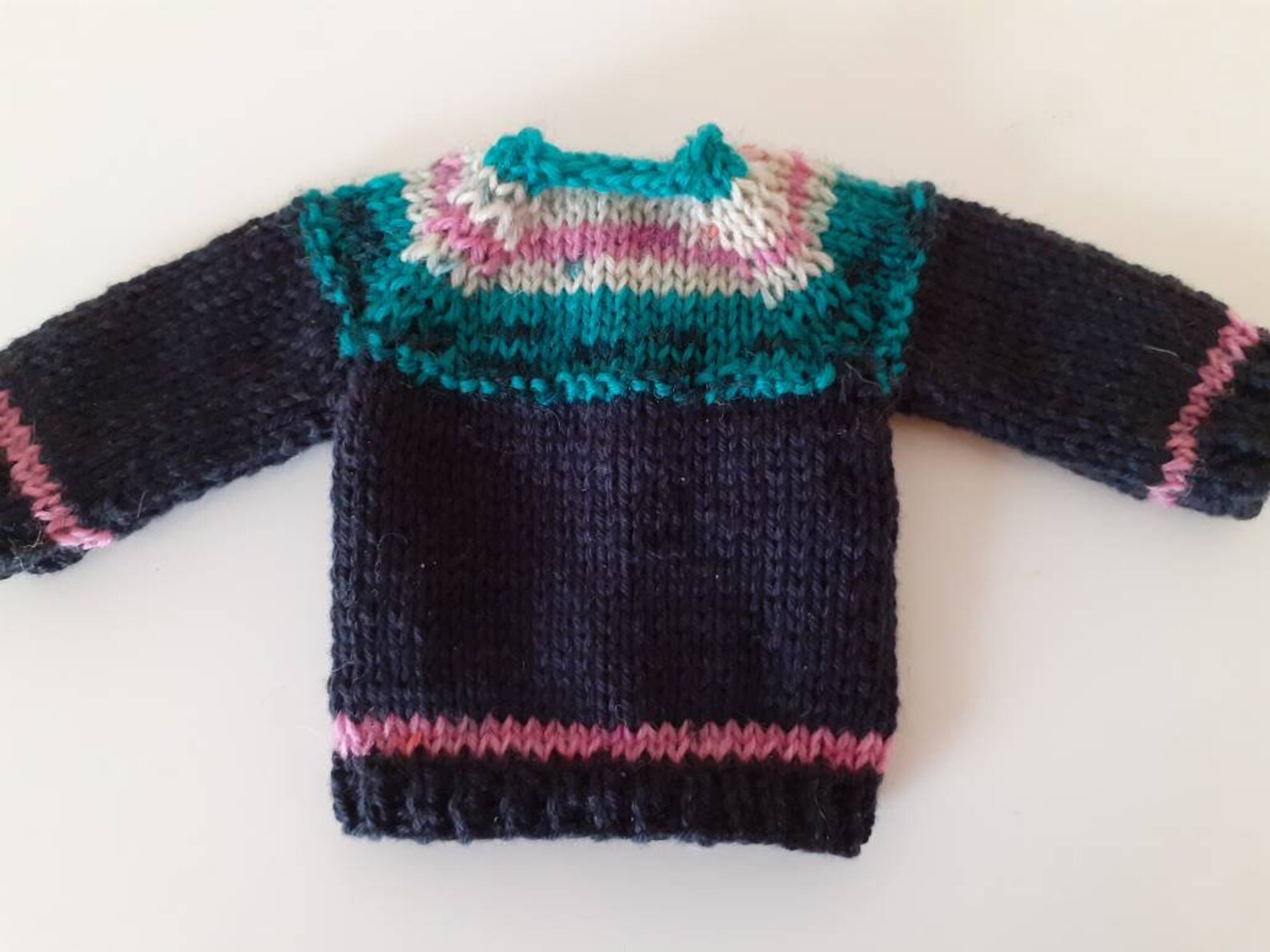 patterned yoke sweater