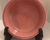 Pink Fiesta Ware ceral or salad bowl