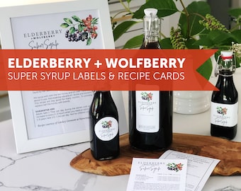 Elderberry Syrup Labels - Etsy