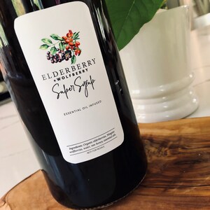 Elderberry + Wolfberry Super Syrup Essential Oil Infused — Printable ...