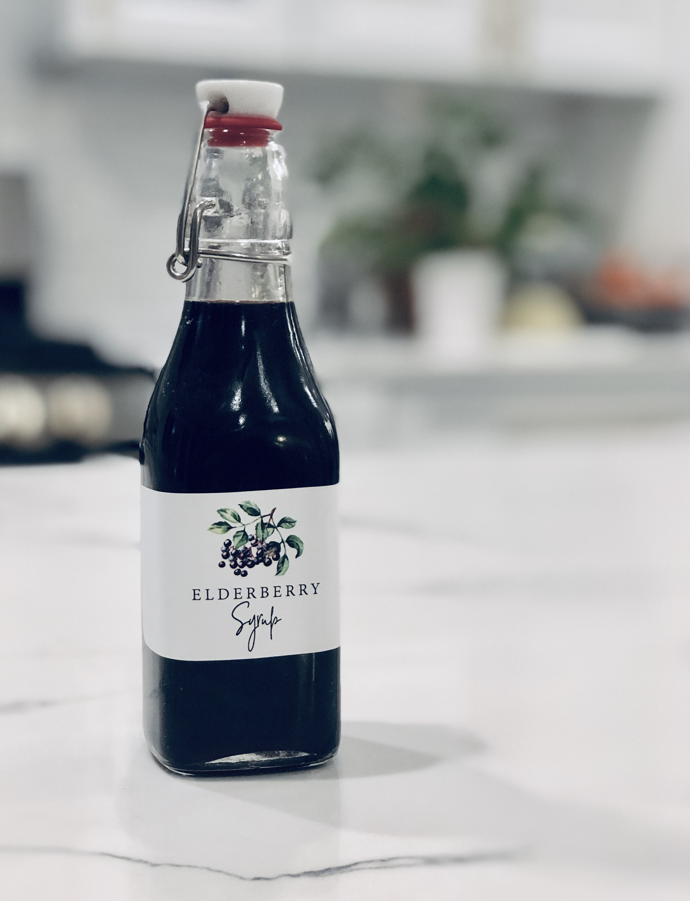 Elderberry Syrup Labels 3 sizes PRINTABLE | Etsy