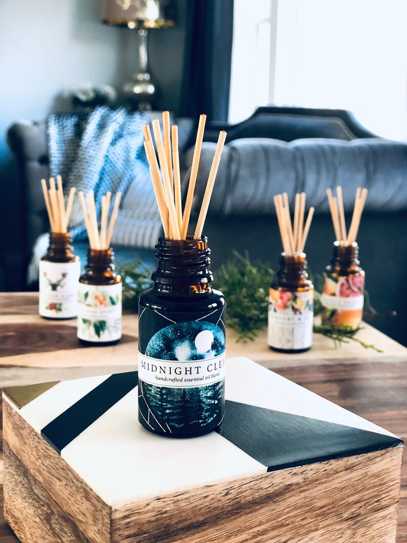 Holiday Diffuser Bomb Winter Reed Diffuser Labels DIY Etsy