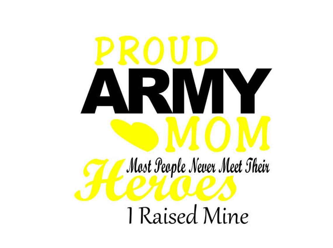 Proud Army Mom SVG - Etsy
