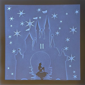 Little Mermaid 3D Lighted Shadow Box