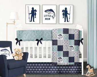 fishing crib sheets