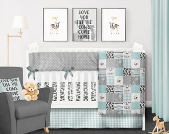 Teal Baby Bedding Etsy