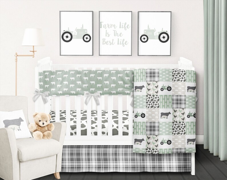 patchwork crib bedding