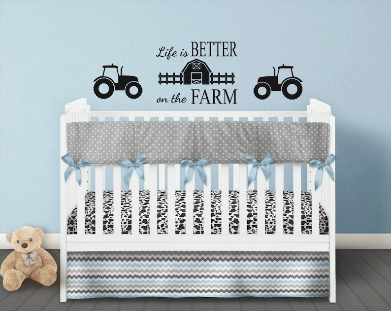 Boy Crib Bedding Farm Baby Blanket Set Quilt Nursery Cow Quilts Home Living Ninebot Ro Boy Crib Bedding Farm Baby, Farm Crib Bedding
