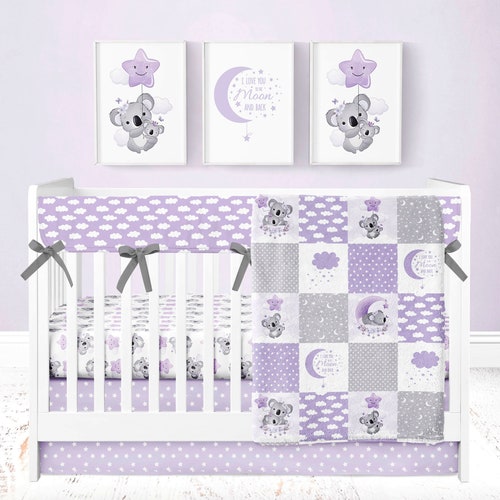 RAINBOW BABY BEDDING Set Rainbow Crib Bedding Girl Nursery Etsy