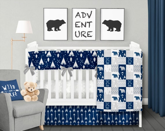 adventure crib bedding