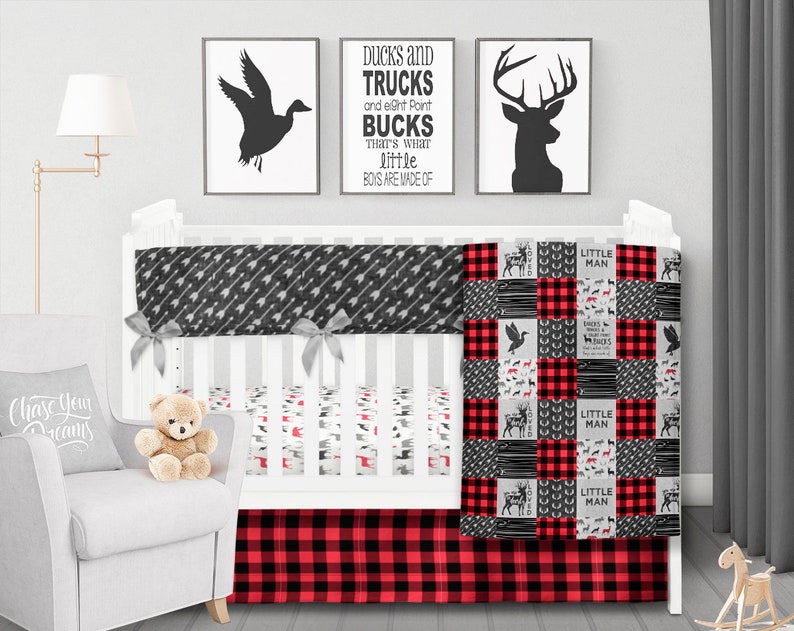 Hunting Crib Bedding Set Duck Baby Blanket Rustic Nursery Etsy