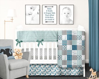 Dragon Baby Blanket Boy Crib Bedding 