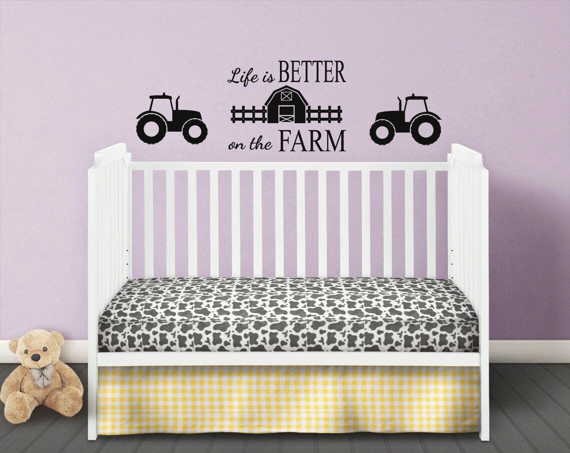 Farm Bedding Set Girl Crib Bedding Farm Baby Blanket Baby Etsy