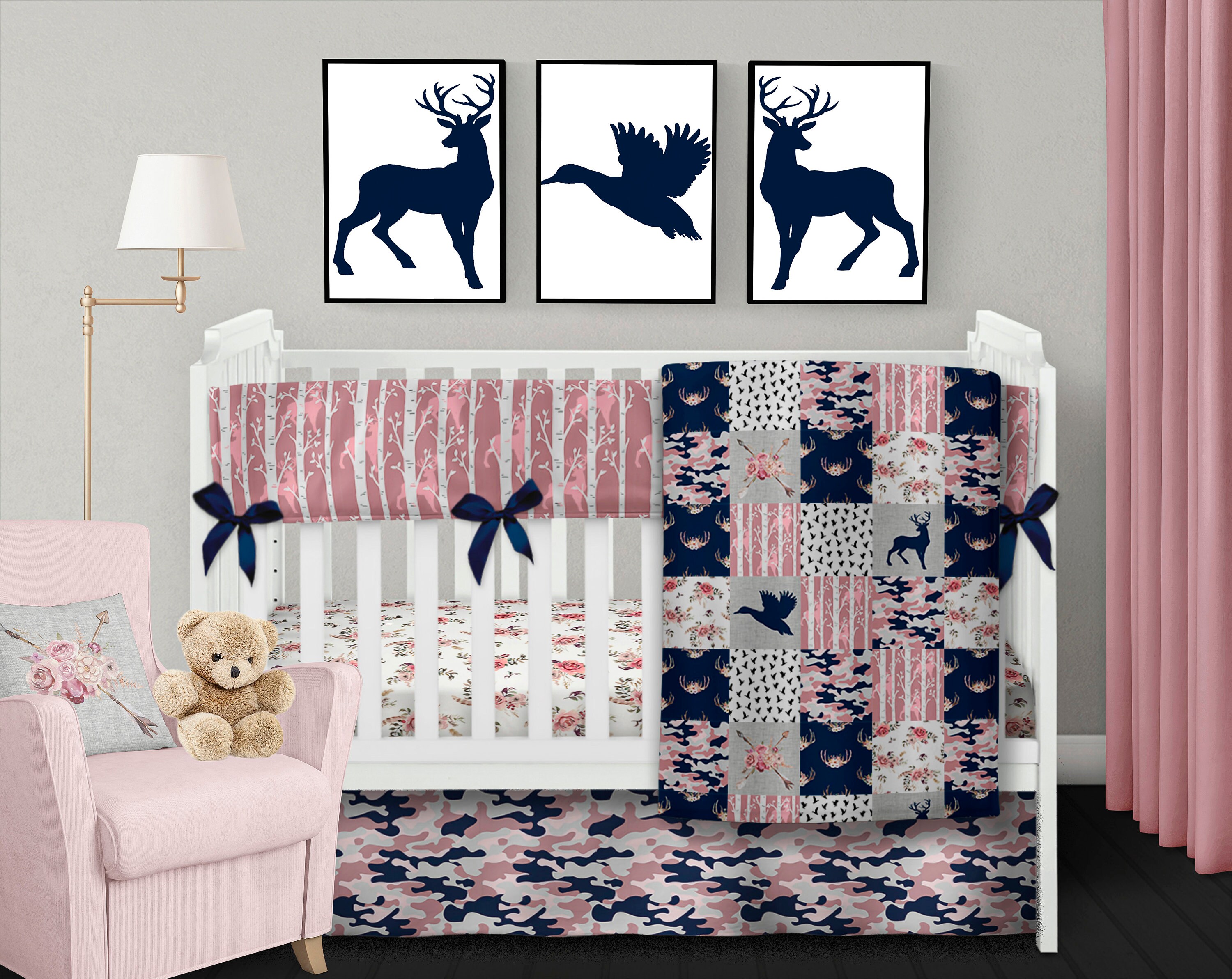 hunting crib set