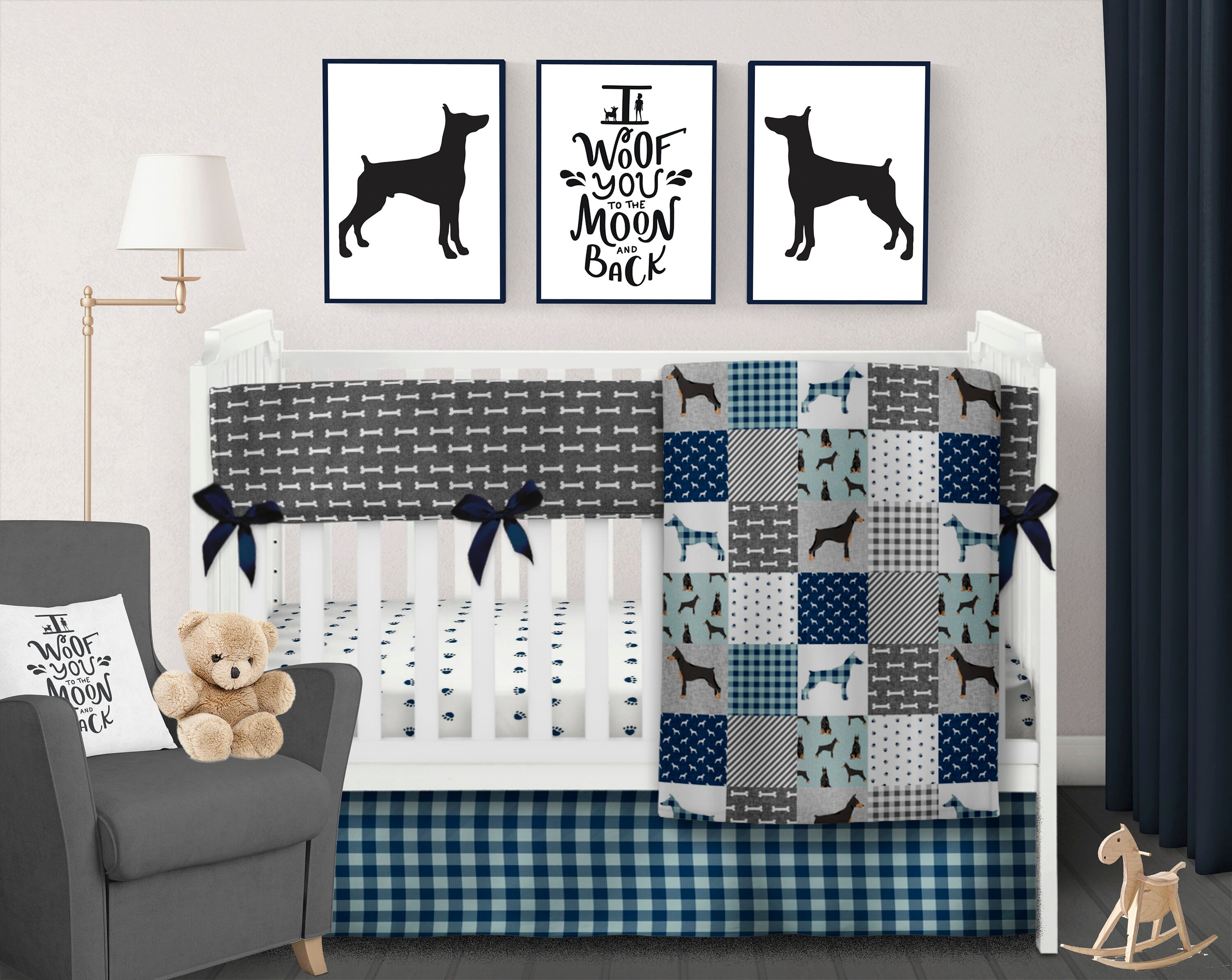 dog nursery bedding