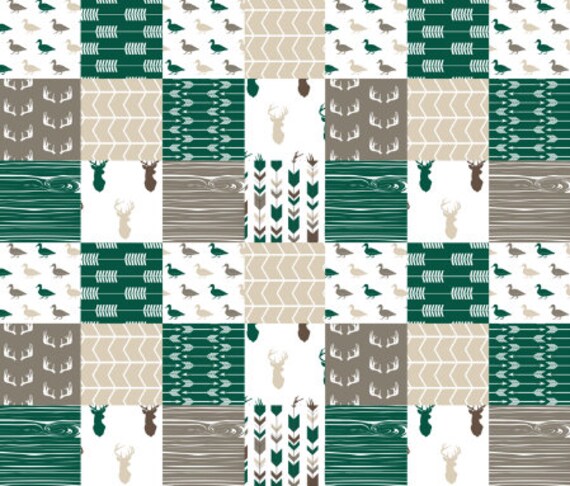 Rustic Crib Bedding Set Baby Boy Blanket Duck Antler Arrow Etsy