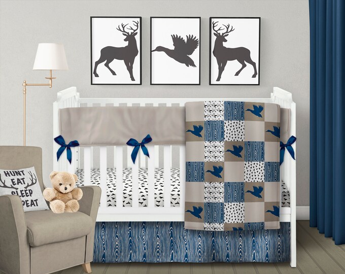 Duck Crib Bedding Set Hunting Baby Blanket Rustic Nursery Etsy
