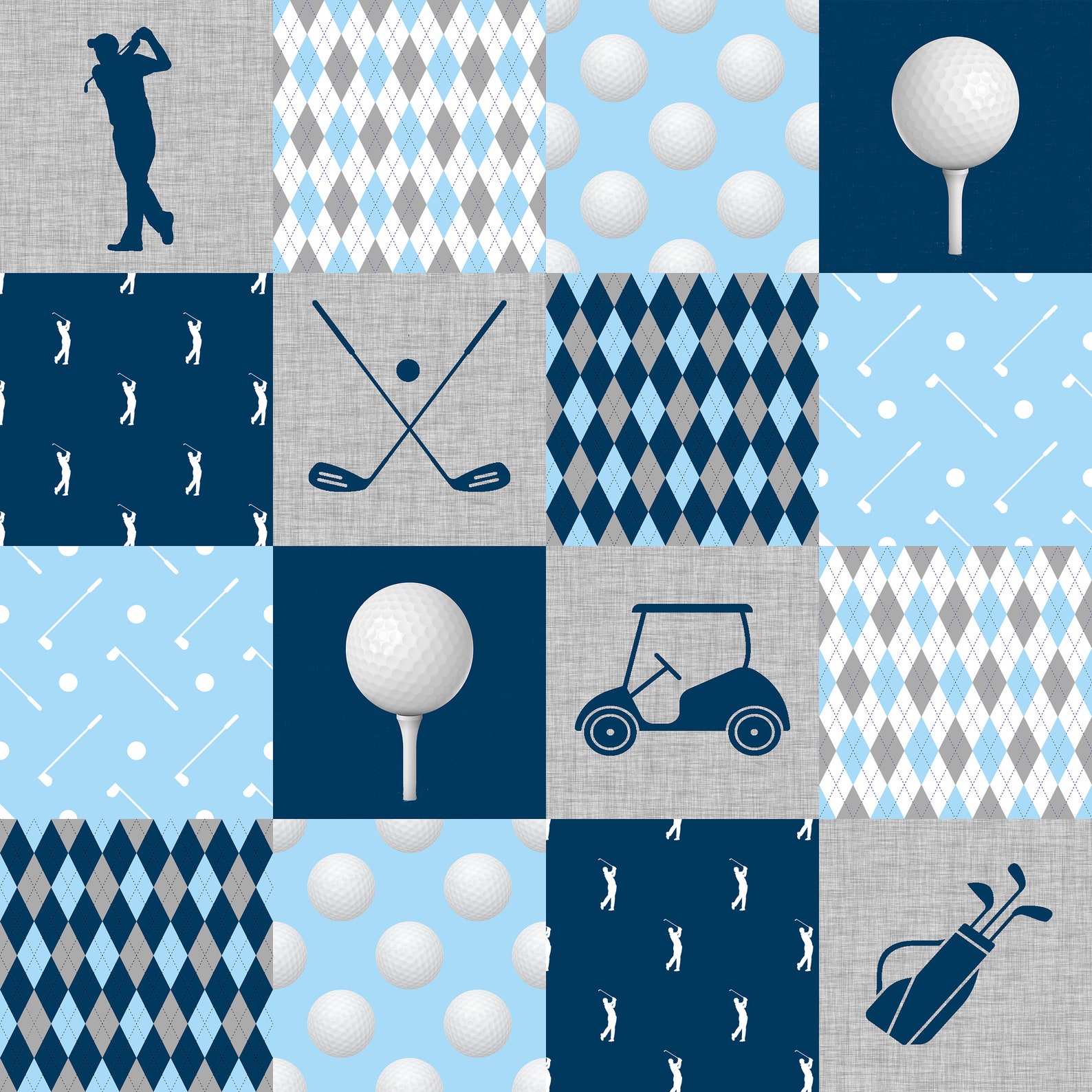 Golf Crib Bedding Set Boy Crib Bedding Set Golf Baby Quilt Etsy