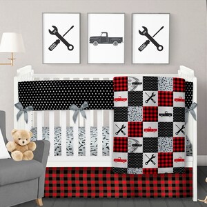 truck baby bedding