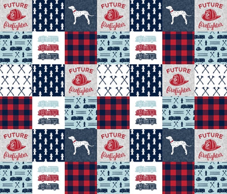 baby boy fire truck crib bedding