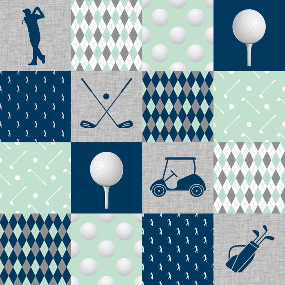 golf crib bedding