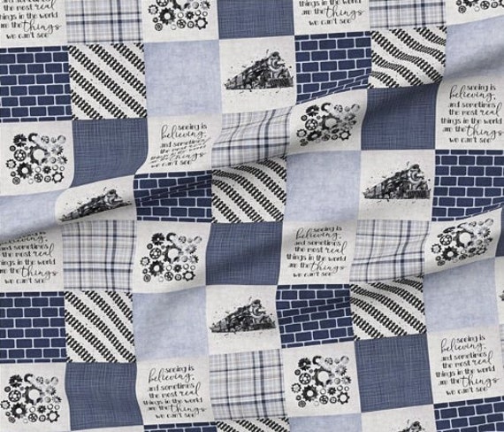 Train Crib Bedding Minky Crib Bedding Baby Boy Blanket Etsy