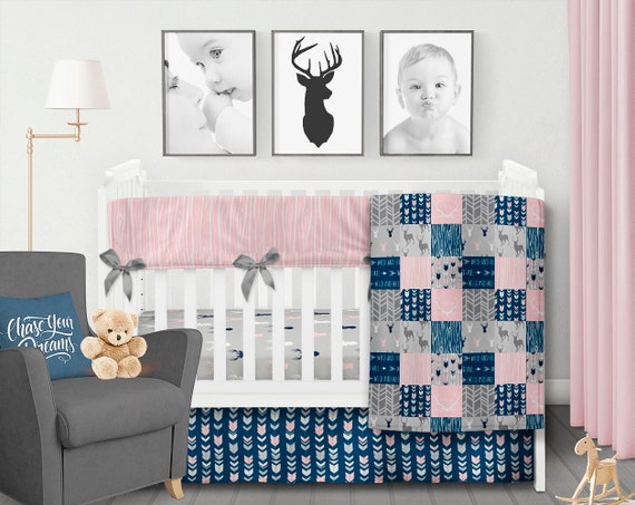 deer baby girl bedding