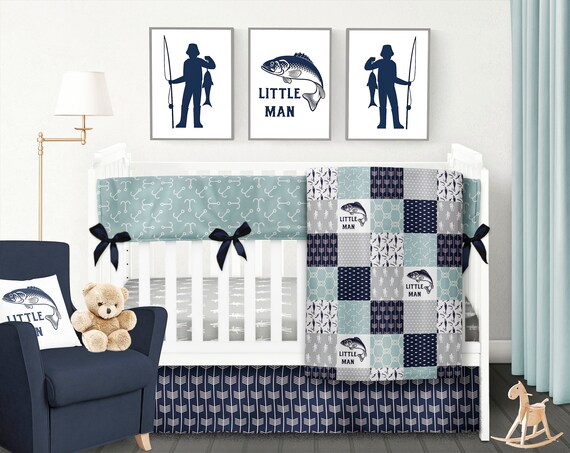fishing crib bedding sets