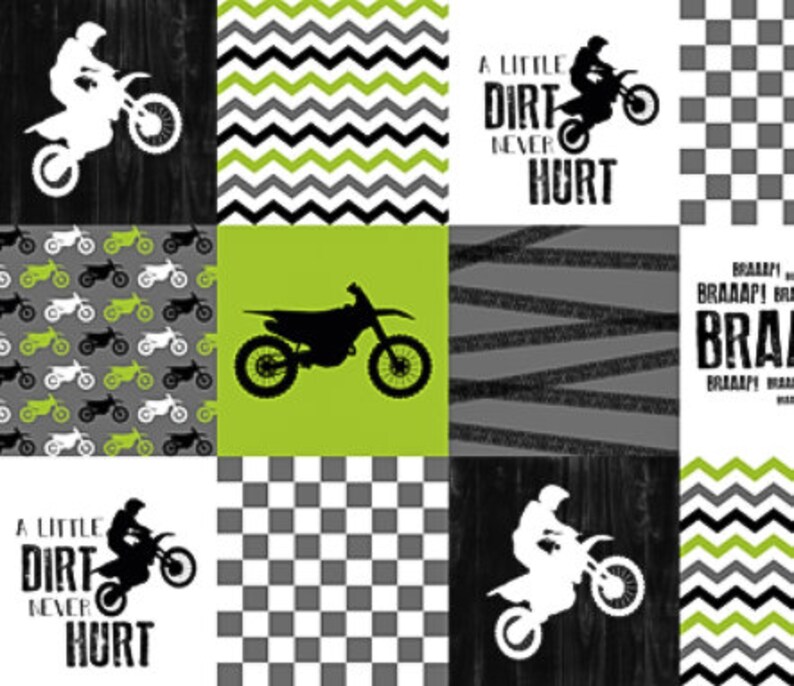 dirt bike baby bedding