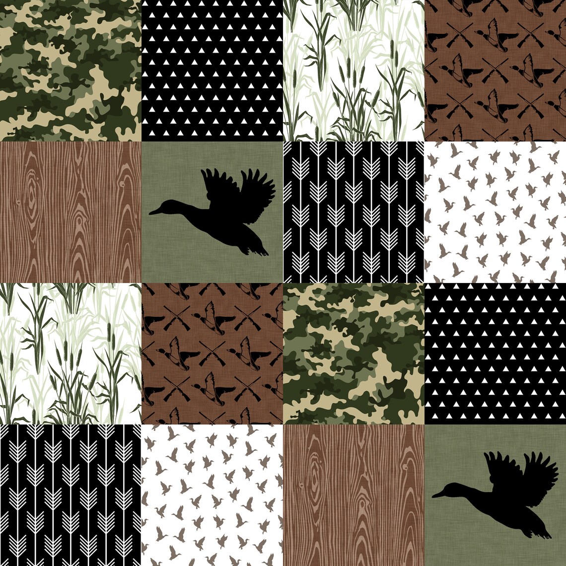 Duck Nursery Bedding Set Duck Hunting Crib Bedding Set Etsy