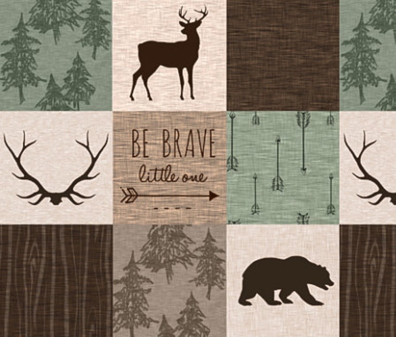 rustic woodland crib bedding