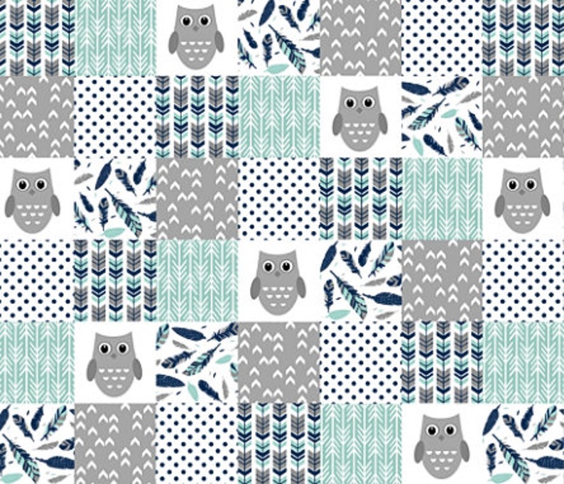 owl crib bedding set boy
