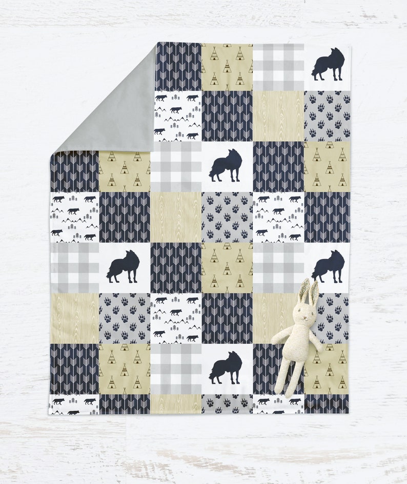 Wolf Crib Bedding Set Wolf Nursery Wolf Crib Sheet Wolf Etsy